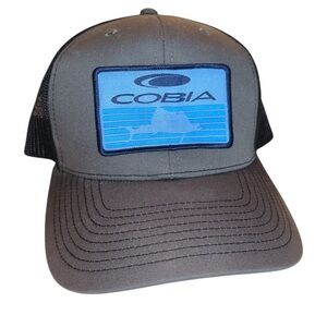 Cobia Gray and Blue SnapBack Trucker Hat O/S